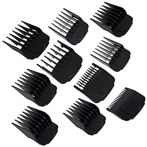 10 Pack Magnetic Hair Clipper Guards Guide Combs Compatible with Andis Master Series Magnetic Hair Clipper Attachment Comb -from 1/16inch to 1inch.