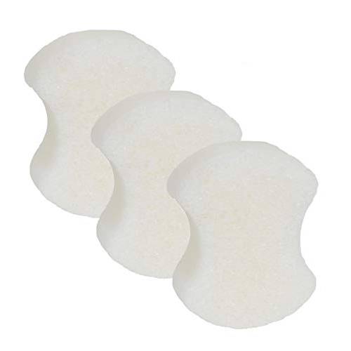 Spongeables Pedi-scrub Foot Buffer, The Soap is In The Sponge, Contains Peppermint and Tea Tree Oil, Foot Exfoliating Sponge, 20+ Washes, Mint Scent, 2 Ounce Sponge, Pack Of 3, 3 Count, White