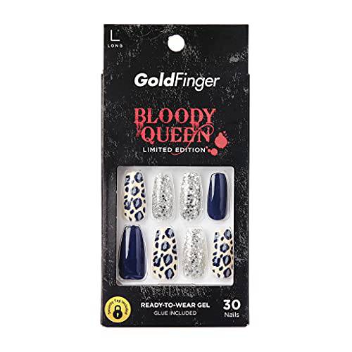 Gold Finger Bloody Queen Limited Edition Press-On Nails, Long (GD01X)