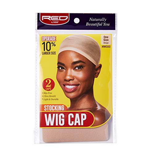 Red by Kiss Stocking Wig Caps - 2PCS Beige