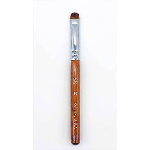 Spontaneous Beauty Premium Kolinsky French Brush (Wood Handle, Size 8)