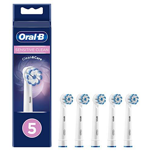Oral-B Sensitive Clean Toothbrush Heads with Ultra Thin Bristle Technology for Our Gentlest Cleaning, Pack of 5