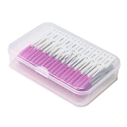 Layhou 160PCS Interdental Brushes Dental Picks for Teeth Ultra Tight Bristles Tooth Interdental Cleaners Silicone Toothpick Brush Cleaners Disposable Brushes Teeth Soft Toothpick