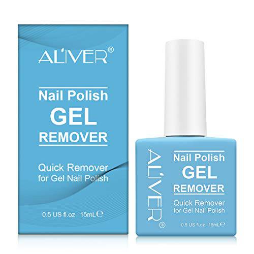 Nail Polish Remover, gel polish remover in 3-5 Minutes Easily Removes Soak-Off Gel Nail Polish, Easily & Quickly Soak Off Gel Polish No Need for Foil, Soaking or Wrapping 15ml