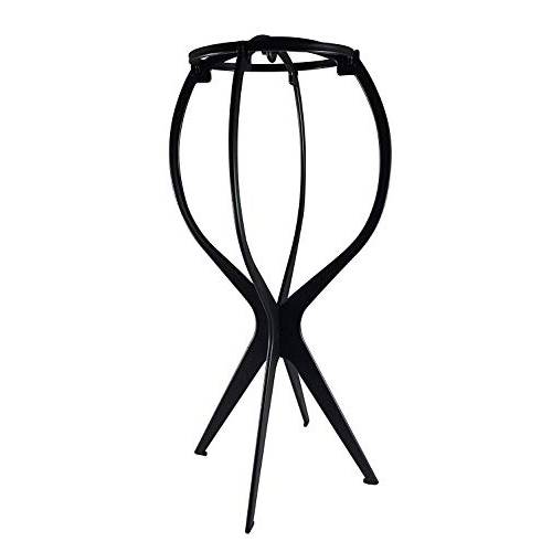 1st Choice Magic Wig Stand Multi-purpose Use - Travel Friendly Foldable Flexible Plastic (Black)