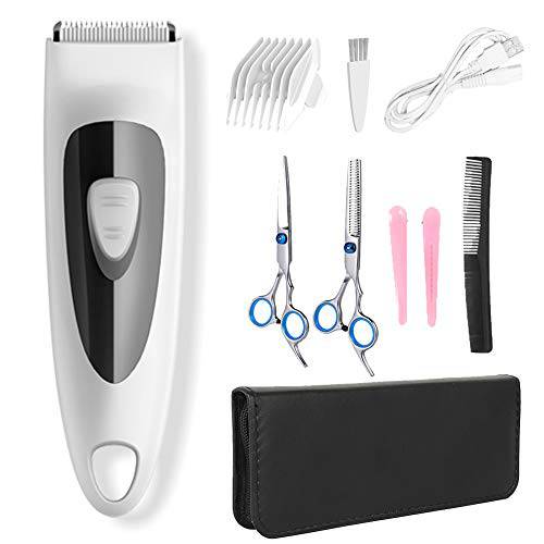 ENSSU Cordless Men Hair Clippers Professional Hair Trimmer, Hiarcut Beard Trimmer with Two Speeds Shifing, USB Rechargeable Waterproof Hair Cutting Kit for Men Women Boys
