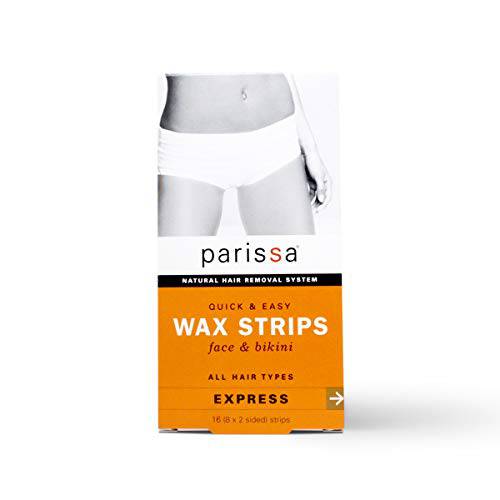Parissa Face & Bikini Wax Strips (48 strips), 16 Count (Pack of 3)