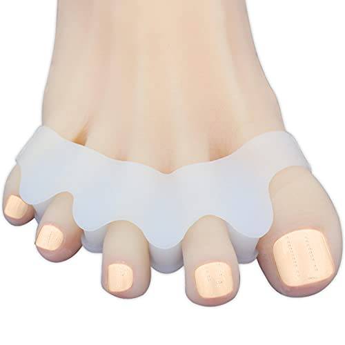 Niupiour Gel Toe Spacers for Nail Polish, Silicone BCorrector for Men and Women, 6 Packs of Toe Separators for Pedicure, Toe Corrector for Hammer Toe, Overlaping Toe, Band Foot Pain