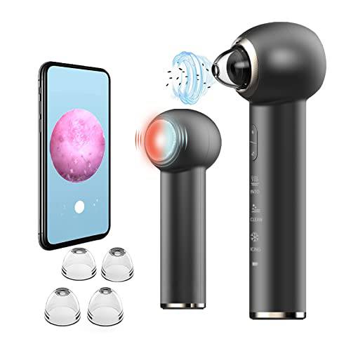 Blackhead Remover Vacuum, Pore Vacuum Cleaner with Hot & Cold Compress Functions,20X Real Time Monitoring Camera,3 Suction Modes Suitable for Various Skin,Blackheads,Whiteheads and Deadcells