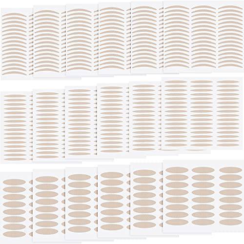 864 Pieces Eyelid Strips Droopy Eyelid Tape Natural Invisible Double Single Eyelid Stickers Self Adhesive Eyelid Lifter Strip Eye Lid Without Surgery for Hooded Droopy Uneven Mono Eyelids