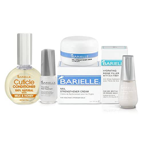 Barielle Miracle Nail Fixers Collection: 4-PC Nail Strengthening, Cuticle Care & Nail Treatment Collection