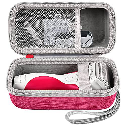 Case Compatible with Panasonic ES2207P/ ES2216PC/ ES2291D Electric Shaver for Women Cordless 3 Blade Razor Pop-Up Trimmer Close Curves. Ladies Shave Razors Holder Fits for Charger -Pink (Box Only)