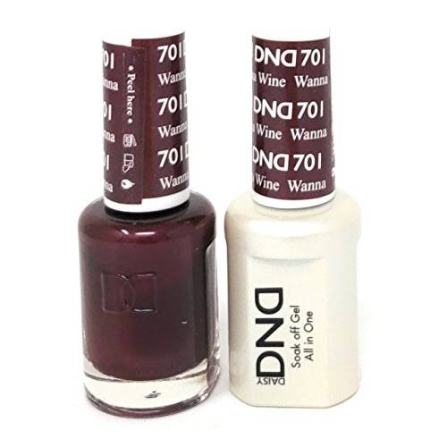 DNDDuo Gel (Gel & Matching Polish) (701 Wanna Wine)