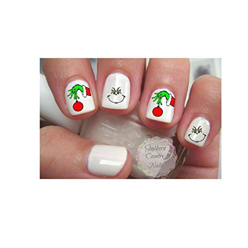 Cute Christmas Nail Decal Nail Art Fingernail Decals Nail