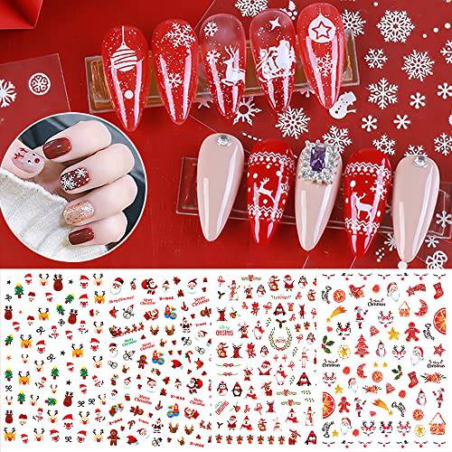 Nail Art Stickers, 9 Sheets 600+ Nail Stickers for Nail Art, Together with Sharp Tweezer, 3D Golden Self-Adhesive Nail Decals, Rose Love Butterfly Letter for Women and Girls Nail Design, by XIPOO