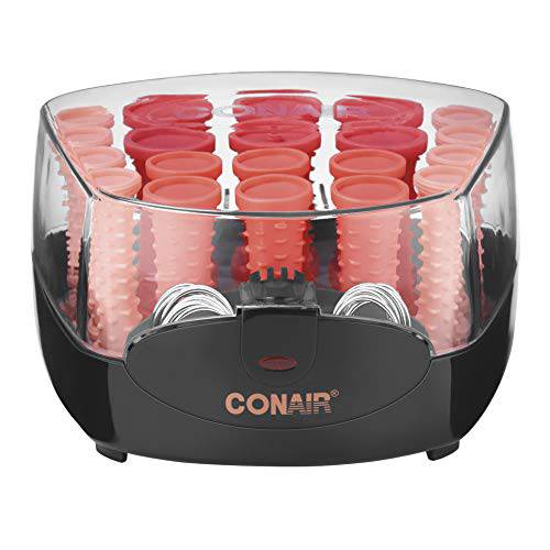 Conair Compact Hot Rollers, Multi Size Travel Hot Rollers for Hair Curling, Portable Hair Styling Tools & Appliances, Coral
