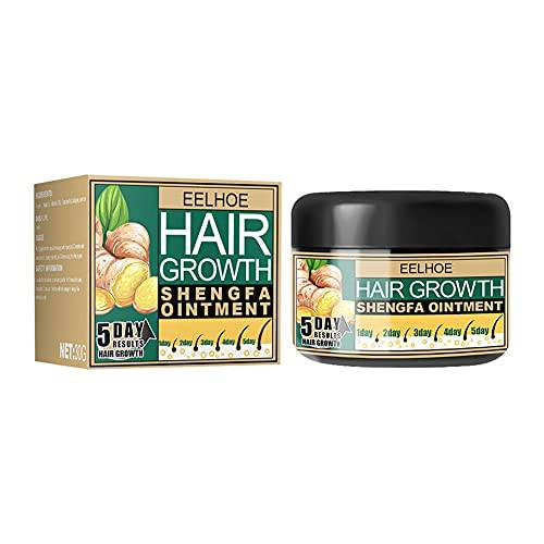 Hotiary Ginger Hair Growth Ointment Hair Regrowth Treatment Cream Moisturizing Scalp Massage Hair Follicle Hair Care Serum Essence Conditioner 1oz Sample