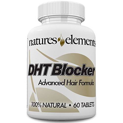 DHT Blocker for Hair Growth and Gray Hair - Unique DHT Blocking Vitamin and Herbal Formula for Hair Regrowth and Gray Hair with He Shou Wu - for Men and Women - 1 Month Supply - Vegetarian Safe