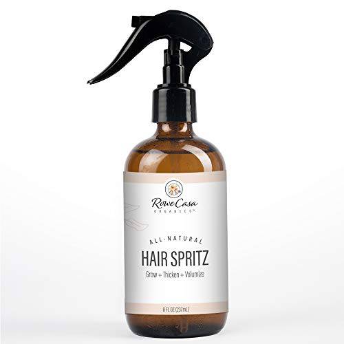 Rowe Casa Organics Hair Growth Spray | Hair Texturizer + Regrowth | Mens Hair Restoration | Tea Tree Oil for Lice | Rosemary, Cedarwood, Lavender Essential Oil