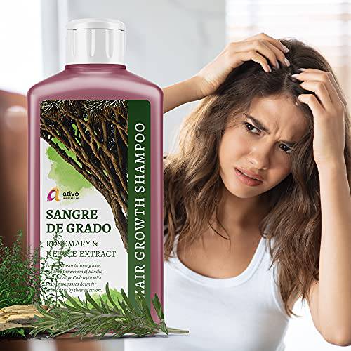 ATIVO WELLNESS Sangre De Grado Hair Growth Shampoo with Rosemary and Nettle Extract-500ml