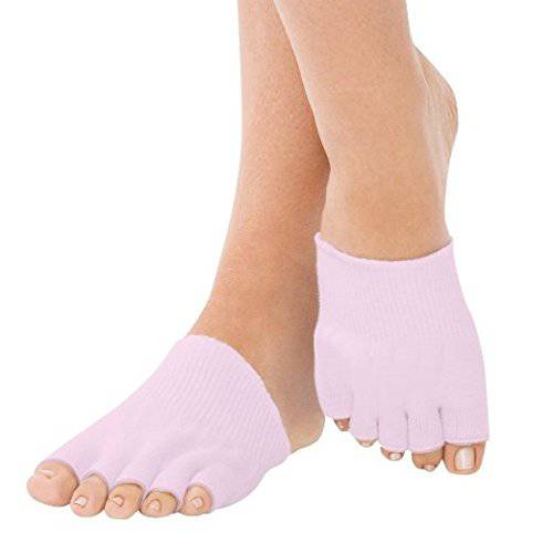 Bcurb Open Toe Alignment Socks Gel-Lined Foot Massage Separator Spacer Relaxing Stretch Tendon Pain Relief Yoga Sports Gym.