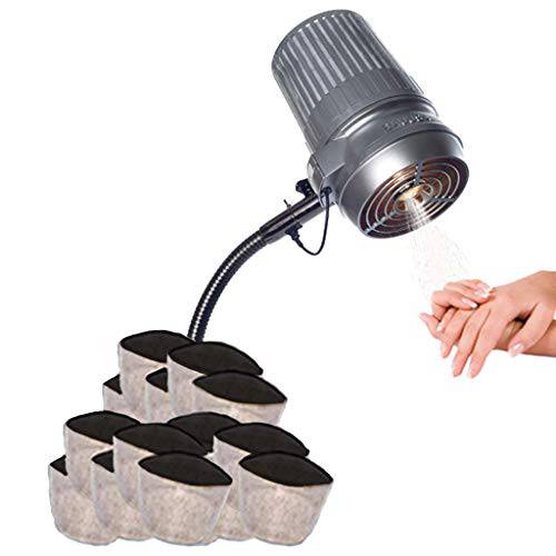 New and Improved Sunflower II LED Nail Dust Collector with 12 Extra Filters