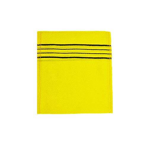 Korean Asian Exfoliating Bath Washcloth Towel 4pcs(Yellow) GOLDSANGSA