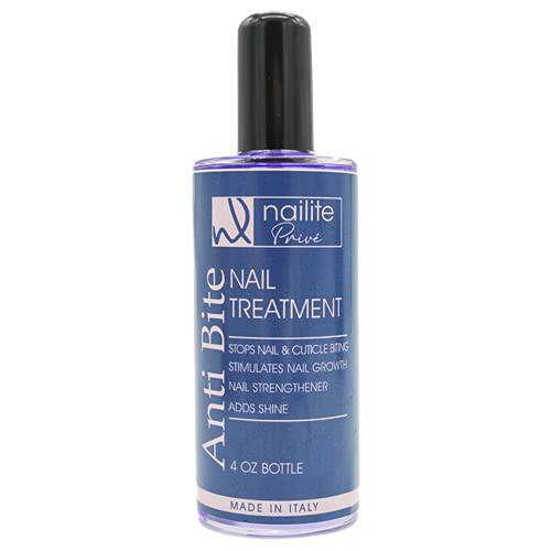 Nailite Privé Anti-Bite - Bitter Taste Nail Polish, Treatment to Avoid Biting the Cuticles, Nails and Stop Thumb Sucking - Supports Healthy Nail Growth (4 Oz)