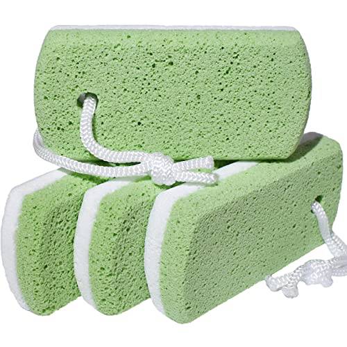 Dr. Entre’s Pumice Stone for Feet 4 Pack: Callus Remover, Dead Skin Scraper, Exfoliator for Scrubber Use, Pedicure Tools, Cracked Heels Foot Care
