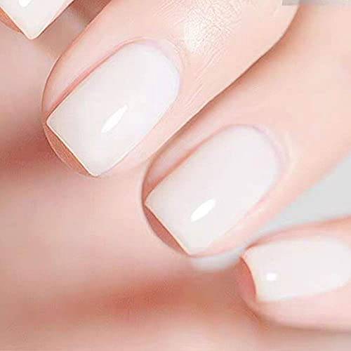 Vishine Gel Nail Polish 1Pcs 15ML Natural Milky Color Gel Polish Clear White Nail Art UV LED Gel Manicure Salon DIY at Home