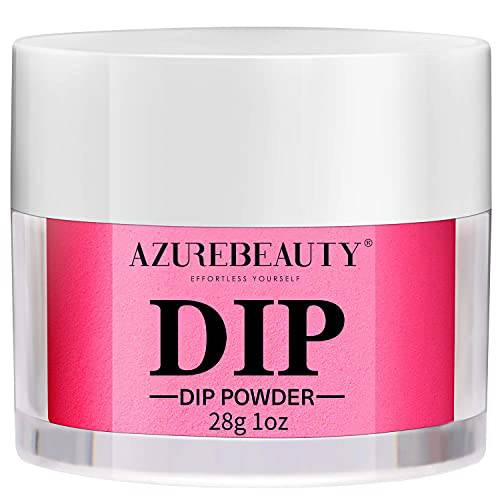 AZUREBEAUTY Dip Powder Light Rose Red Color, Nail Dipping Powder French Nail Art Starter Manicure Salon DIY at Home, Odor-Free and Long-Lasting, No Needed Nail Lamp Curing, 1 Oz