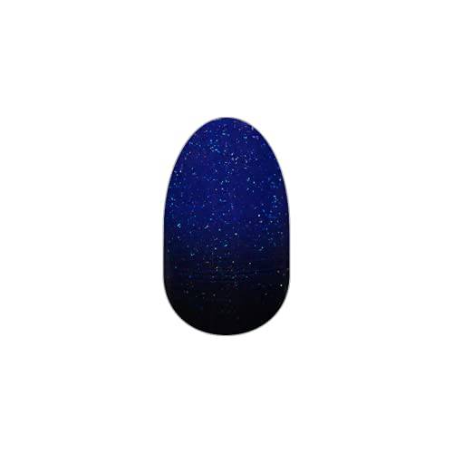 Midnight Shift - Color Street Nail Strips (Halloween 2021), Blue & Black Gradient, FDG374