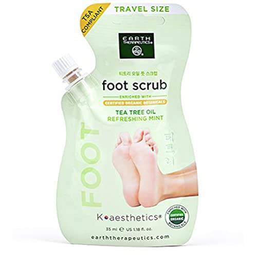 Earth Therapeutics Mint Foot Scrub Pouch w/ Spout - Travel Size (TSA Approved)