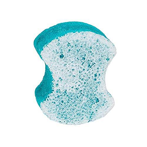Spongeables Pedi-Scrub Foot Buffer, The Soap is in The Sponge, Contains Shea Butter and Tea Tree Oil, Foot Exfoliating Sponge, 20+ Washes, Ocean Breeze Scent, 1 Count, 156a12-aMZ