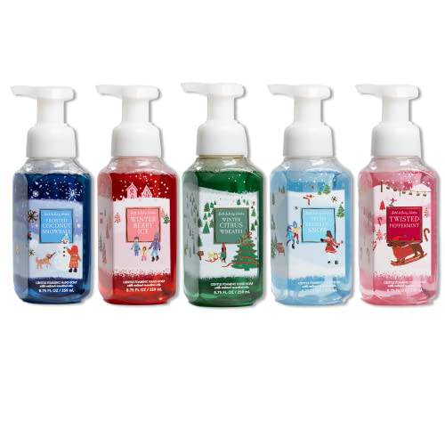 Bath and Body Works Holiday Gentle Foaming Hand Soap, Set of 5
