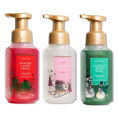 Bath And Body Works Holiday Trio Gentle Foaming Hand Soap, Set of 3