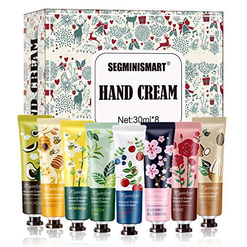 SEGMINISMART Mini Hand Cream,Hand Cream Gift Set,Hand Cream for Dry Cracked Hands,Hand Care Cream Gift Set Travel Size Hand Lotion for Women Mom Girls Her Wife Grandma