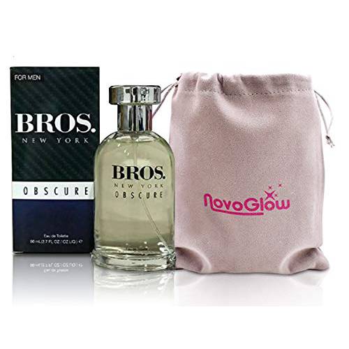 Bros. New York Obscure - Eau De Toilette Spray Perfume, Fragrance For Men- Daywear, Casual Daily Cologne Set with Deluxe Suede Pouch- 2.7 Oz Bottle- Ideal EDT Beauty Gift for Birthday, Anniversary