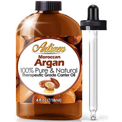 Moroccan Argan Oil - 4 Ounce Bottle (100% PURE & NATURAL) Suitable for your Hair, Face, Skin, Nails, & More - Perfect Additive to Shampoo, Lotions, and Soaps