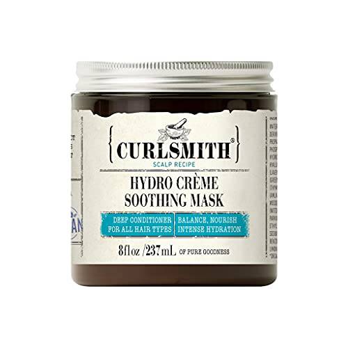 CURLSMITH - Hydro Crème Soothing Mask - Vegan Soothing Deep Conditioner for any Hair Type, Encourages Growth (8 oz)