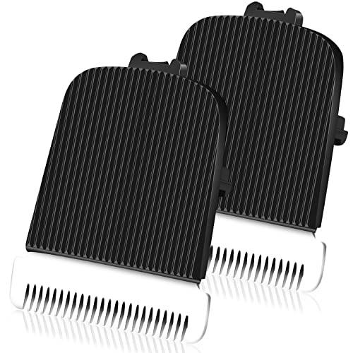 2 Pack Replacement Blade for Manscaped The Lawn Mower Electric Groin Hair Trimmer Blade, Hygienic Snap-In Replacement Clipper Blades Fit for Manscaped Lawn Mower 4.0 3.0 2.0,Black