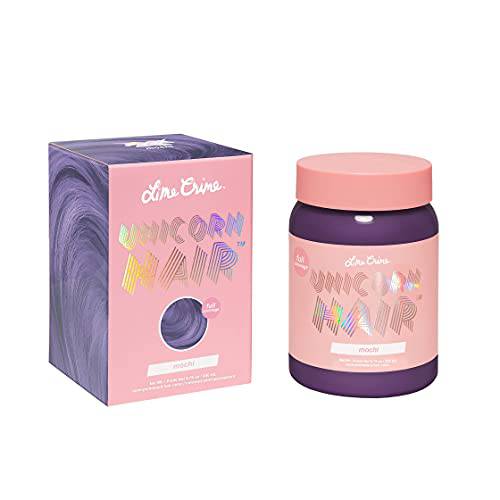 Lime Crime Unicorn Hair Dye Full Coverage, Mochi (Lavender) - Vegan and Cruelty Free Semi-Permanent Hair Color Conditions & Moisturizes - Temporary Purple Hair Dye With Sugary Citrus Vanilla Scent