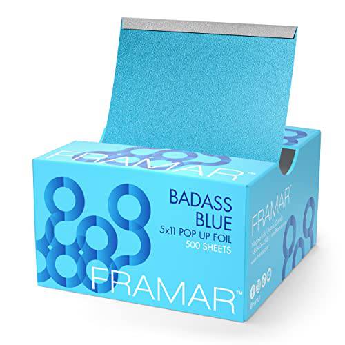 Framar Blue Pop Up Hair Foil, Aluminum Foil Sheets, Hair Foils For Highlighting - 500 Foil Sheets