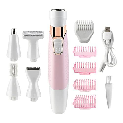Electric Razors for Women, Lady Shaver Facial Hair Remover for Women face Eyebrow Nose Legs Pubic Hair Bikini Trimmer, Flawless Painless Hair Removal Razor USB Rechargeable and Waterproof