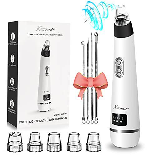 Blackhead Remover Pore Vacuum Cleaner,Upgraded Facial Blackhead Remover Vacuum Rechargeable Acne Whitehead Pimple Pore Extractor with 5 Modes&5 Probes,Black Head Remover Suctioner Tools for Women&Men