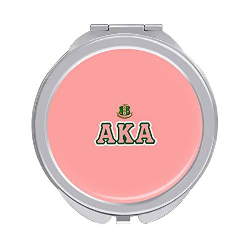GGDD Compact AKA Makeup Mirror, Sorority Gift 2-Sided 1X/2X Magnification Distortion Free Folding Portable Compact Mirrors One Size