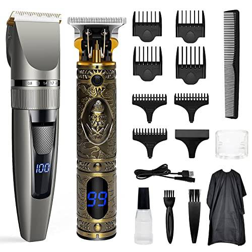 Qhou Electric Hair Trimmer and Clippers Set, for Home Barber Hair Cutting