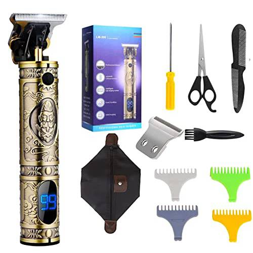 RESUXI Hair Clippers for Men Hair Trimmer for Barbers, Mens T Blade Zero Gapped Close-Cutting Detail Trimmers ,Professional Beard Edger Liners Barber Shavers for Hair Cutting with Replacement Blade