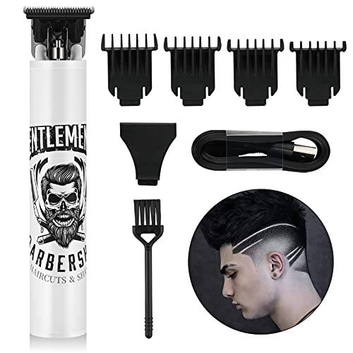 BESTBOMG Electric Clippers Barber Grooming Kit Rechargeable Cordless Close Cutting T-Blade Trimmer Hair Clippers for Men Zero Gapped Detail Beard Shaver