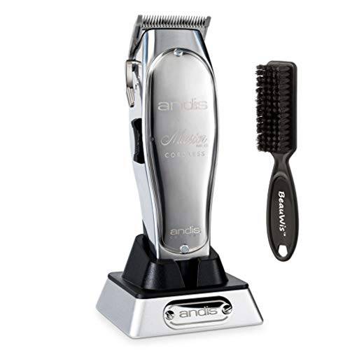 Andis Professional Master Cordless Lithium-Ion Clipper (12470) - Bundled with BeauWis Blade Brush
